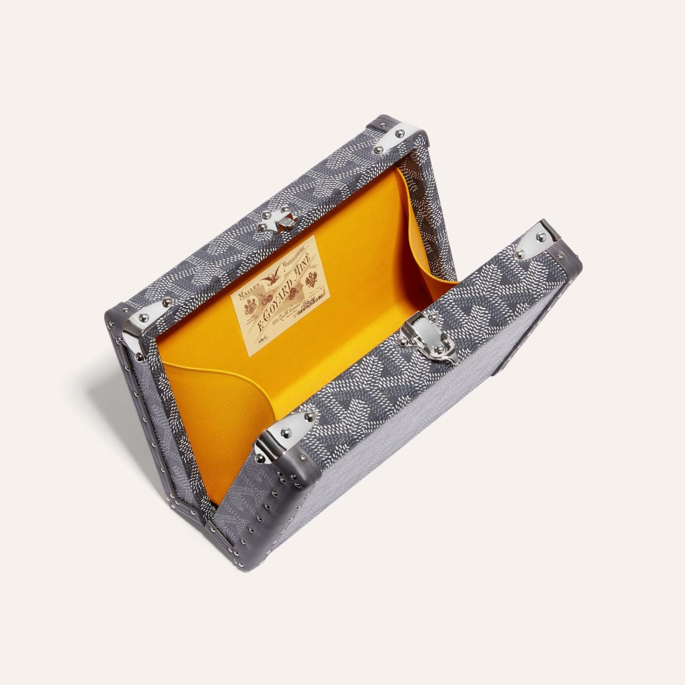 Goyard Minaudière Trunk Bag Grey - Image 4